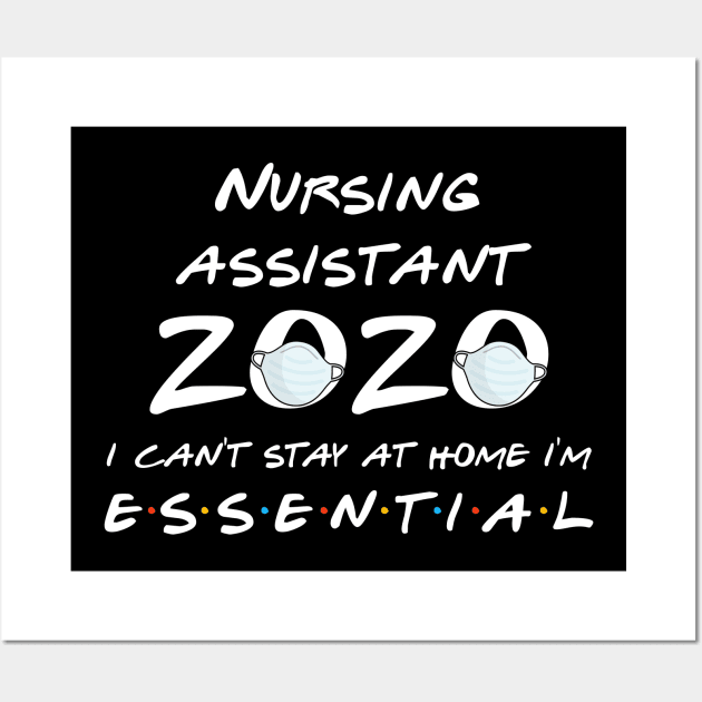 Nursing Assistant 2020 Quarantine Gift Wall Art by llama_chill_art